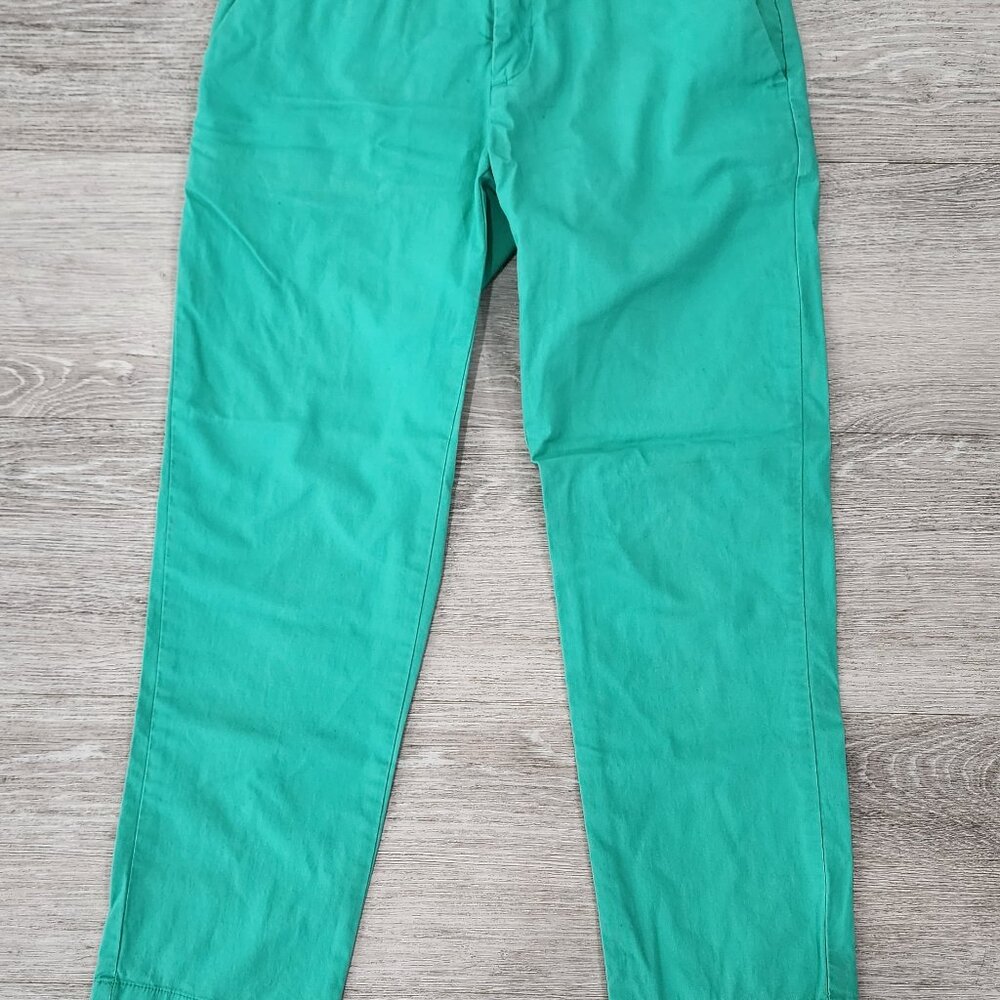 Patagonia Stretch All Wear Capris Organic Cotton Green Outdoor Hiking Women's 0